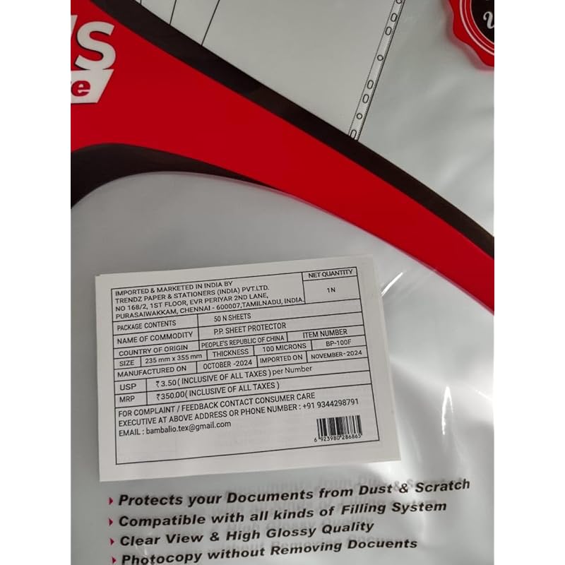 Bambalio Bp-100F Glossy Transparent Document Sleeves, Clear Certificates/Water Proof Sheet Protectors 11 Holes Punched R белый
Bambalio Bp-100F Glossy Transparent Document Sleeves, Clear Certificates/Water Proof Sheet Protectors 11 Holes Punched R белый