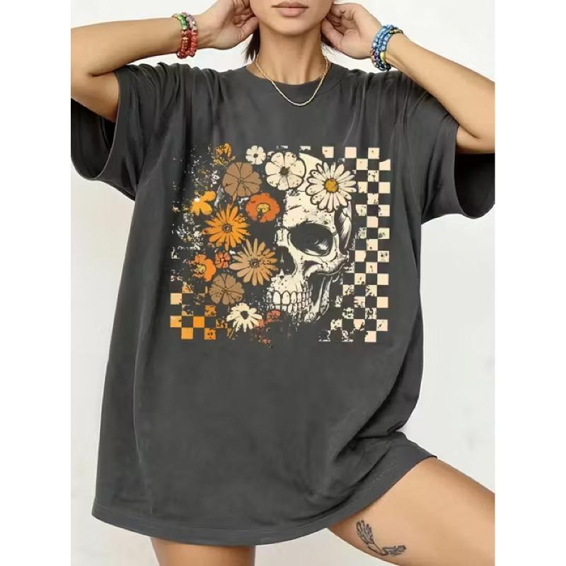 European sizes Men s T-Shirt Vintage Skull Floral Graphic Tee, Ideal for Holidays Like Christmas 5XL чорний
European sizes Men s T-Shirt Vintage Skull Floral Graphic Tee, Ideal for Holidays Like Christmas 5XL чорний