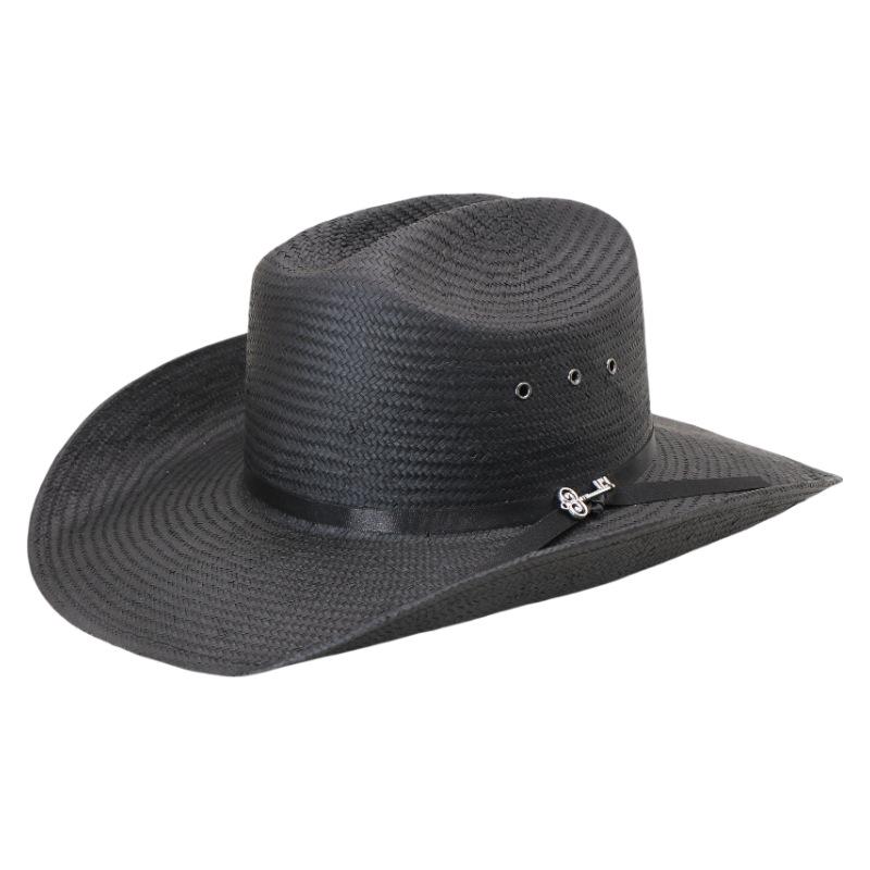 Stiff Five-Point Papyrus Knight Hat Western Panama Cowboy Hat Spring Summer Men S Sun Hat L(58-60cm) чорний
Stiff Five-Point Papyrus Knight Hat Western Panama Cowboy Hat Spring Summer Men S Sun Hat L(58-60cm) чорний