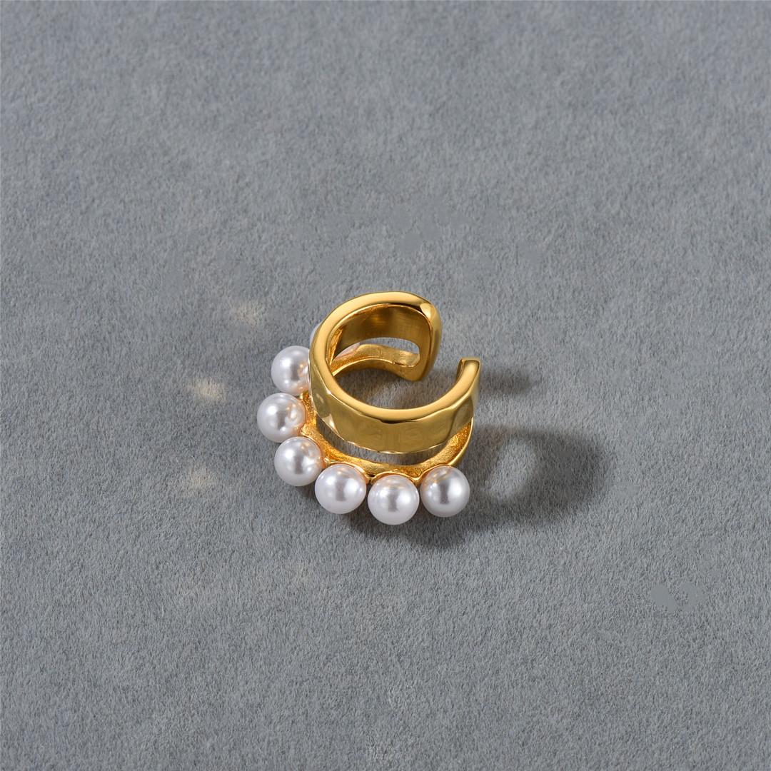 Niche Design Trendy Double-Layer Metal Pearl Earrings High-End Light Luxury Simple Temperament Versatile Ear Clips Women
Niche Design Trendy Double-Layer Metal Pearl Earrings High-End Light Luxury Simple Temperament Versatile Ear Clips Women