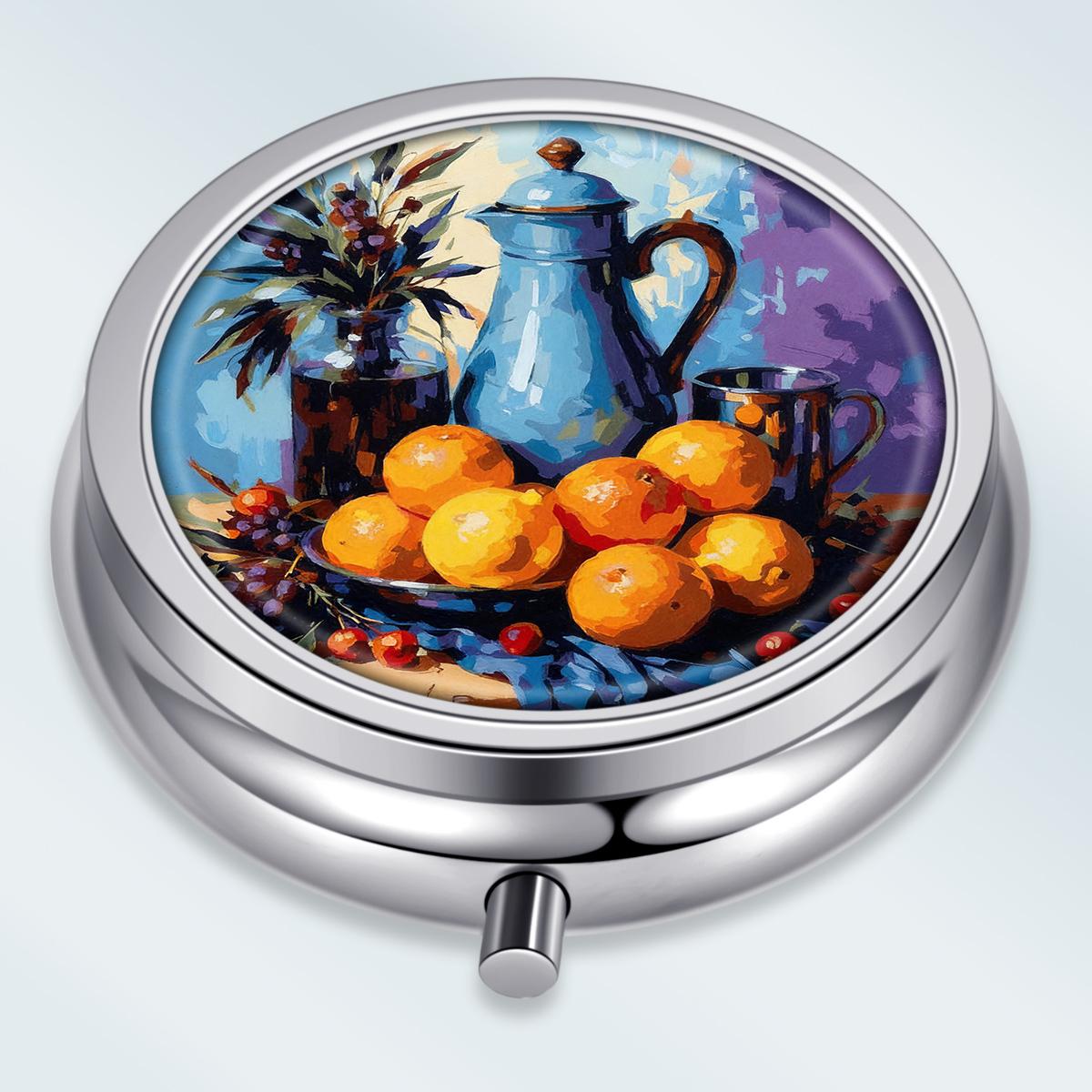 Portable Pill Box with 3 Compartments, Mini Metal Medicine Organizer Case, Cute Printed Pill Container for Vitamins, Pills, Jewelry, Travel, Daily Use
Portable Pill Box with 3 Compartments, Mini Metal Medicine Organizer Case, Cute Printed Pill Container for Vitamins, Pills, Jewelry, Travel, Daily Use