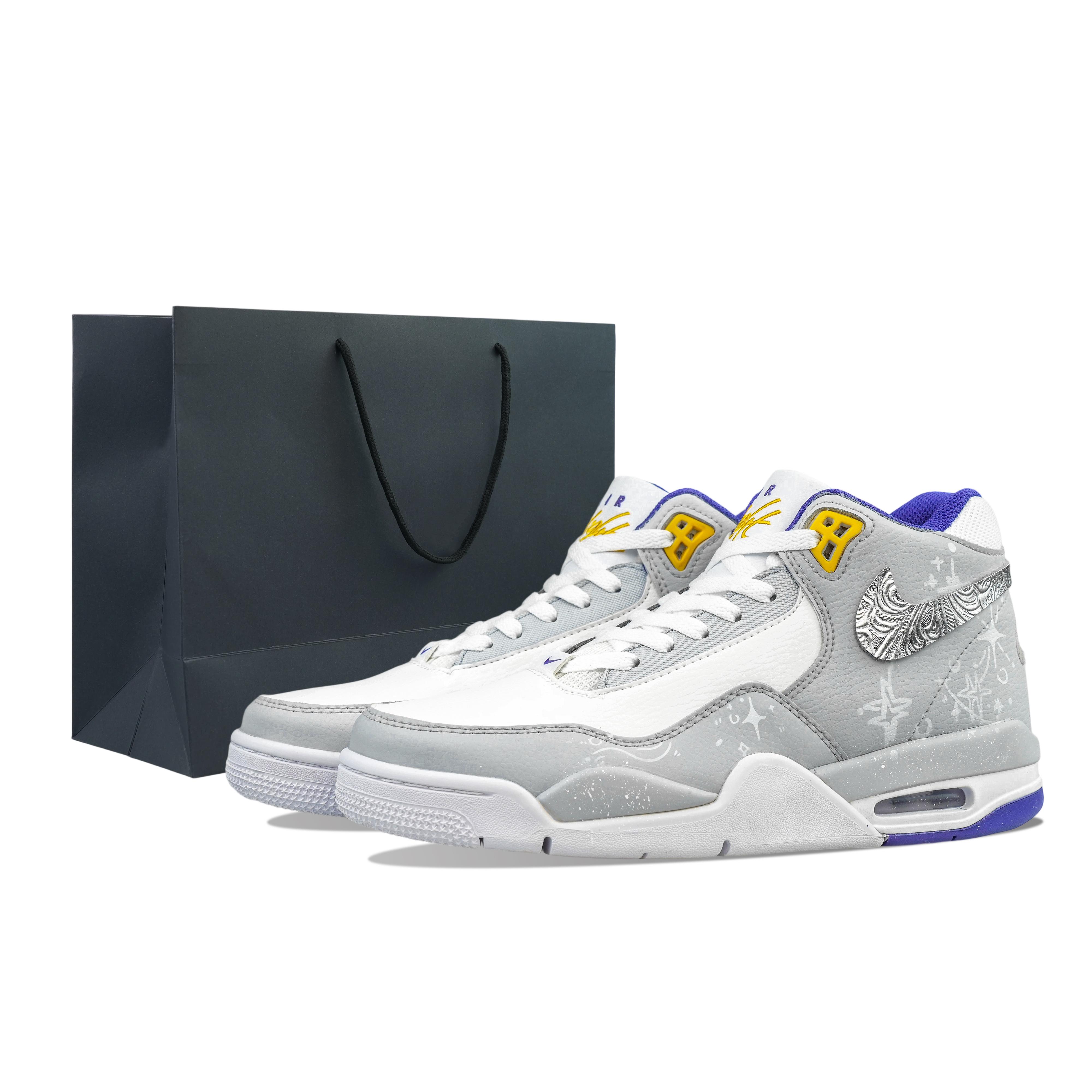 Nike Flight Legacy Cushioning, Wear Resistant Mid top Vintage Basketball Shoes Men s Gray White BQ4212-102(Team695-) 40
Nike Flight Legacy Cushioning, Wear Resistant Mid top Vintage Basketball Shoes Men s Gray White BQ4212-102(Team695-) 40