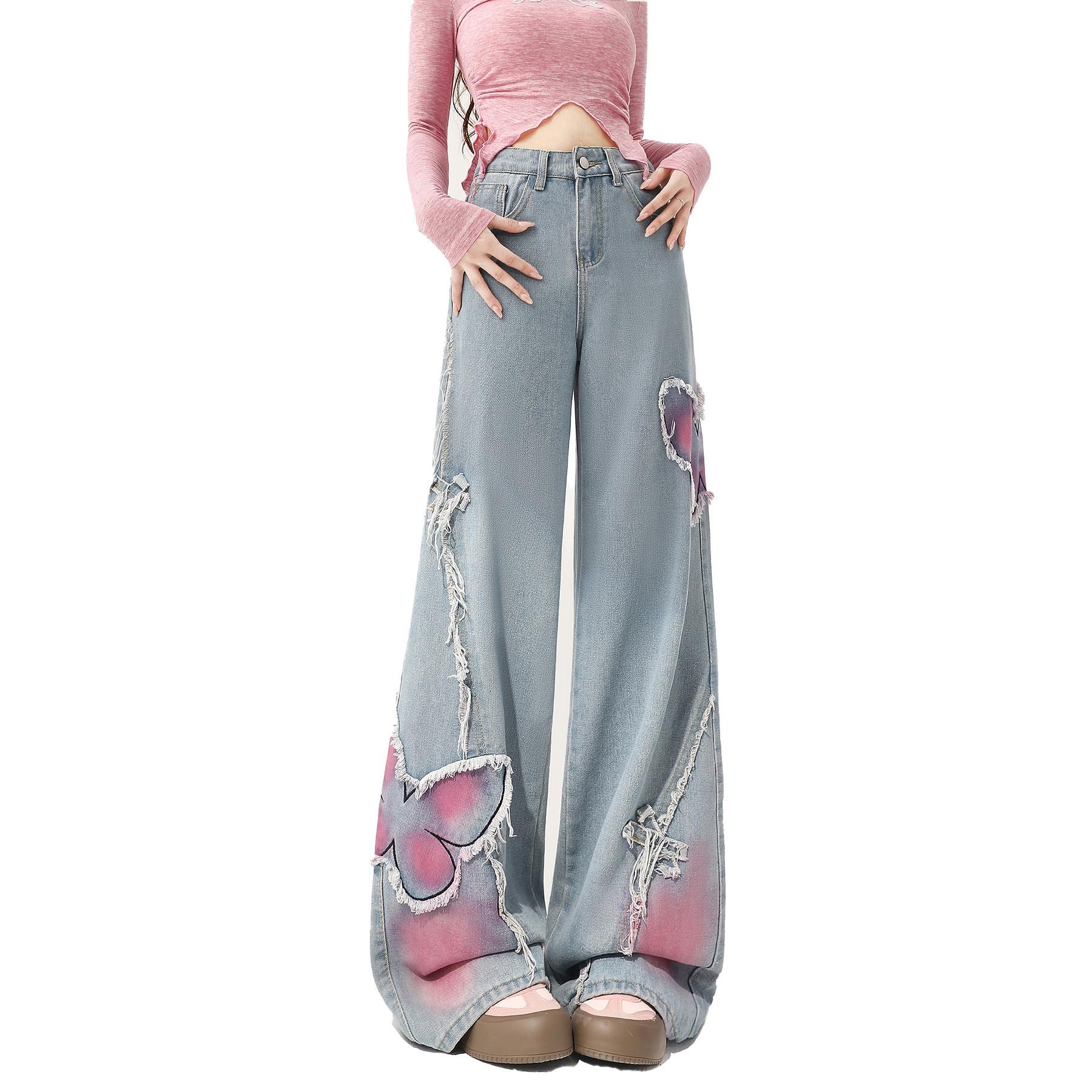 Женские джинсы Sweet Seeker Light Color Straight Leg, свободные широкие брюки с меховой опушкой в стиле ретро и американской бабочкой L светло-серый
Женские джинсы Sweet Seeker Light Color Straight Leg, свободные широкие брюки с меховой опушкой в стиле ретро и американской бабочкой L светло-серый