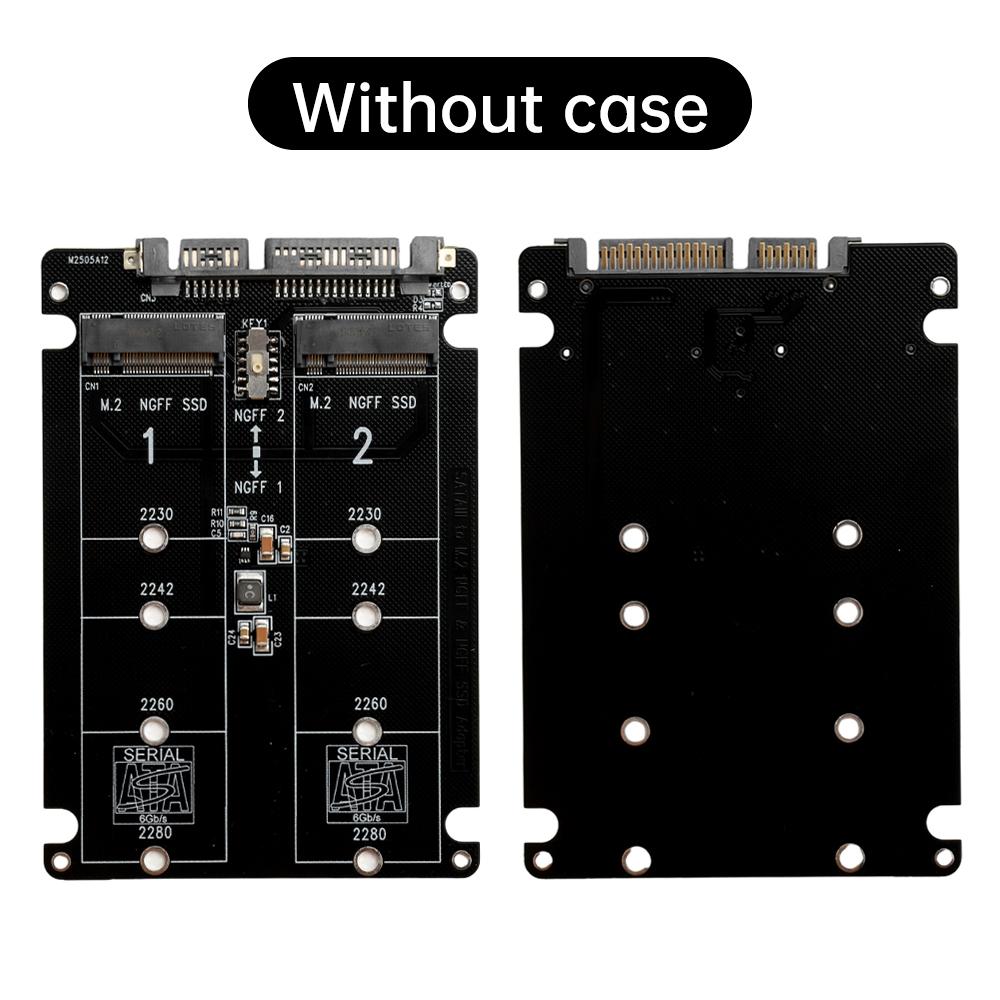 Dual SATA3.0 6Gbps M.2 NGFF SSD To SATA3 Adapter Card2 Port M2 NGFF SSD To SATA3.0 External Hard Drive Converter Card Case
Dual SATA3.0 6Gbps M.2 NGFF SSD To SATA3 Adapter Card2 Port M2 NGFF SSD To SATA3.0 External Hard Drive Converter Card Case