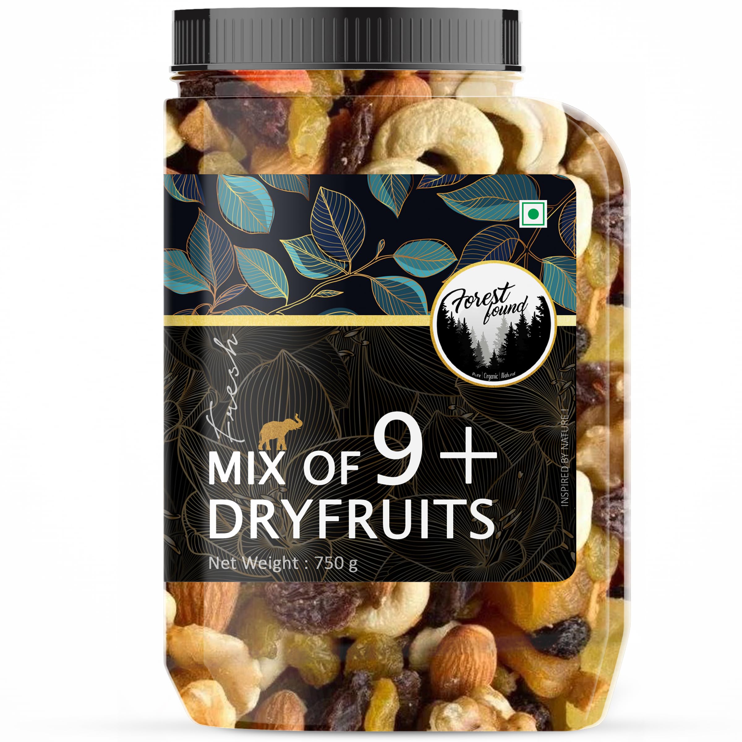 Forest Found 750g Premium Mix Dry Fruits & Nuts | 9+ Varieties Superfood Blend | Roasted Almonds, Cashews & Berries | Healthy Snack for Weight Lo
Forest Found 750g Premium Mix Dry Fruits & Nuts | 9+ Varieties Superfood Blend | Roasted Almonds, Cashews & Berries | Healthy Snack for Weight Lo