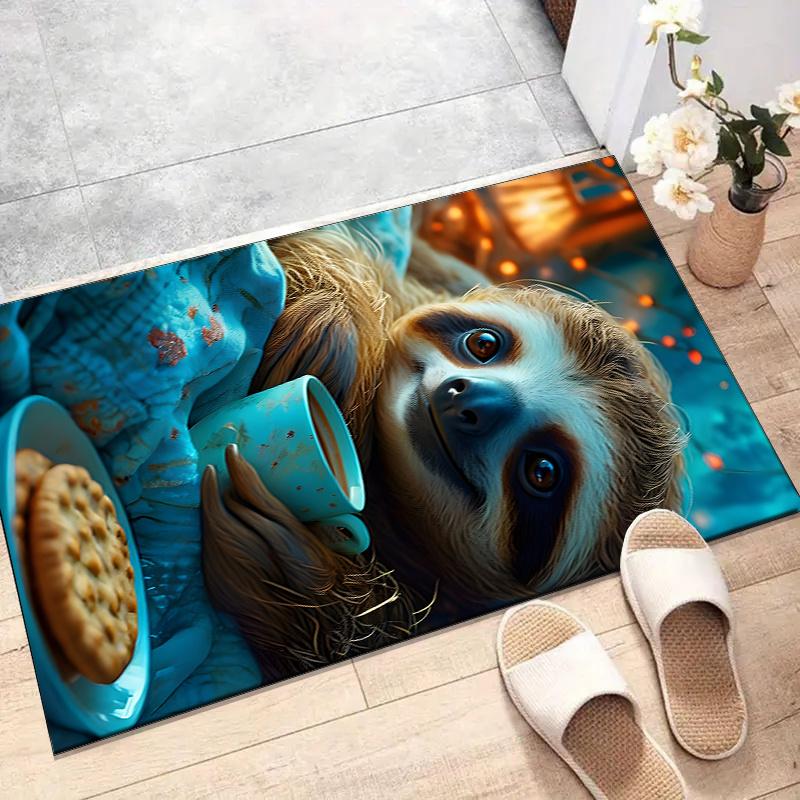 Crystal Velvet Sloth Design Area Rug for Bedroom, Living Room, And Home Office Decoration, Stylish Mat for Bedside A78 60cm x 90cm
Crystal Velvet Sloth Design Area Rug for Bedroom, Living Room, And Home Office Decoration, Stylish Mat for Bedside A78 60cm x 90cm