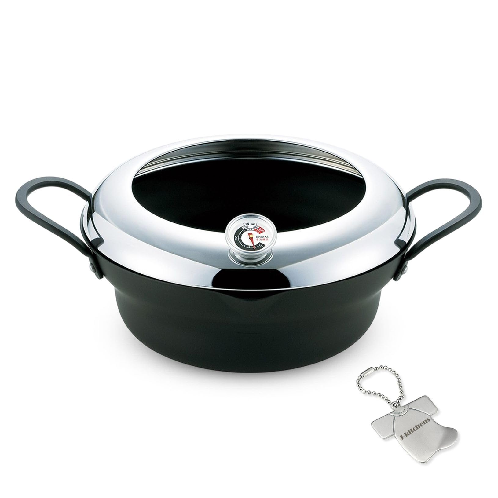 Фритюрница с индукционным нагревом Сделано в Оригинале Т Включено J-kitchens Термометр, 24 см, Совместимо, Газ, Япония, Kankiri-kun
Фритюрница с индукционным нагревом Сделано в Оригинале Т Включено J-kitchens Термометр, 24 см, Совместимо, Газ, Япония, Kankiri-kun