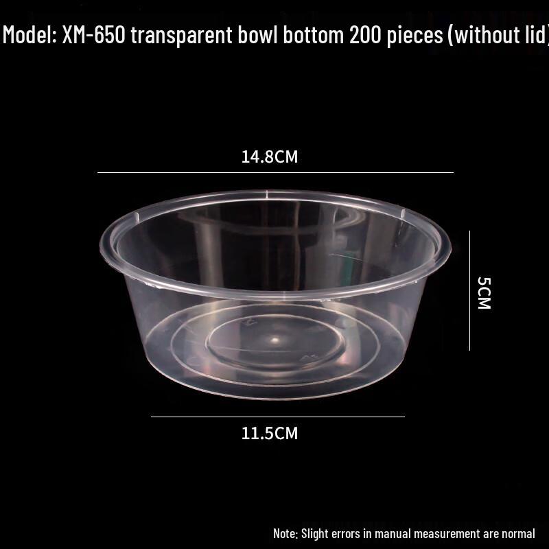 Disposable Round Plastic Food Bowls (Lidless)
Disposable Round Plastic Food Bowls (Lidless)