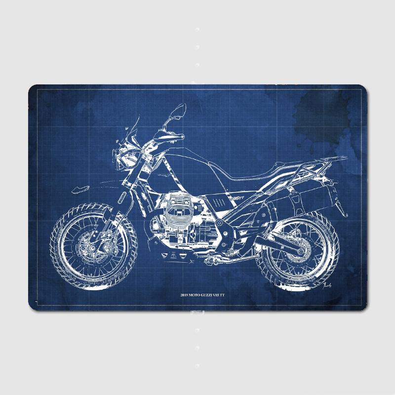 2019 Moto Guzzi V85 TT Blueprint Metal Sign Club Home Garage Club Create Garage Decoration Tin Sign Poster 20x30cm(7.8x11.8inch)
2019 Moto Guzzi V85 TT Blueprint Metal Sign Club Home Garage Club Create Garage Decoration Tin Sign Poster 20x30cm(7.8x11.8inch)
