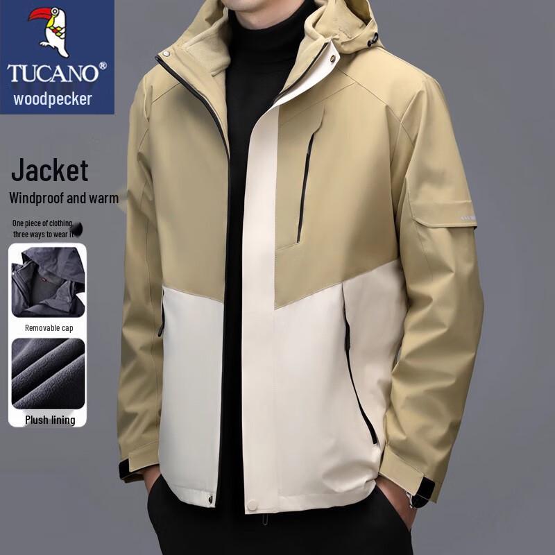 TUCANO Men s Autumn/Winter Hooded Fleece-Lined Jacket 3XL
TUCANO Men s Autumn/Winter Hooded Fleece-Lined Jacket 3XL