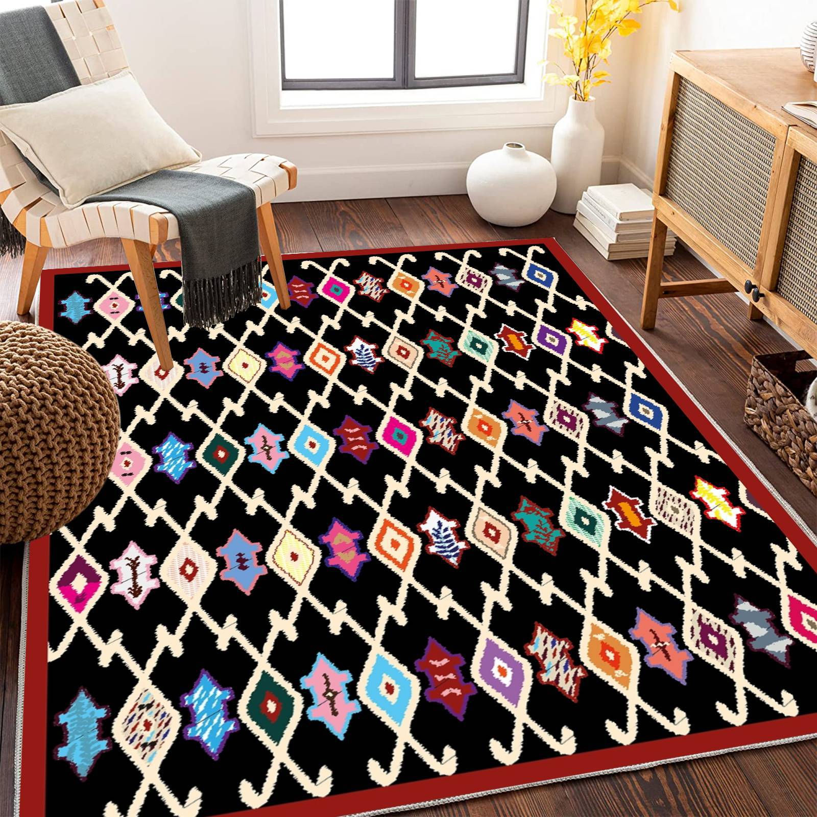 Марокканский этнический стиль ковер гостиная грязеотталкивающий журнальный столик коврик украшение спальни ковер у кровати 200 * 300cm
Марокканский этнический стиль ковер гостиная грязеотталкивающий журнальный столик коврик украшение спальни ковер у кровати 200 * 300cm