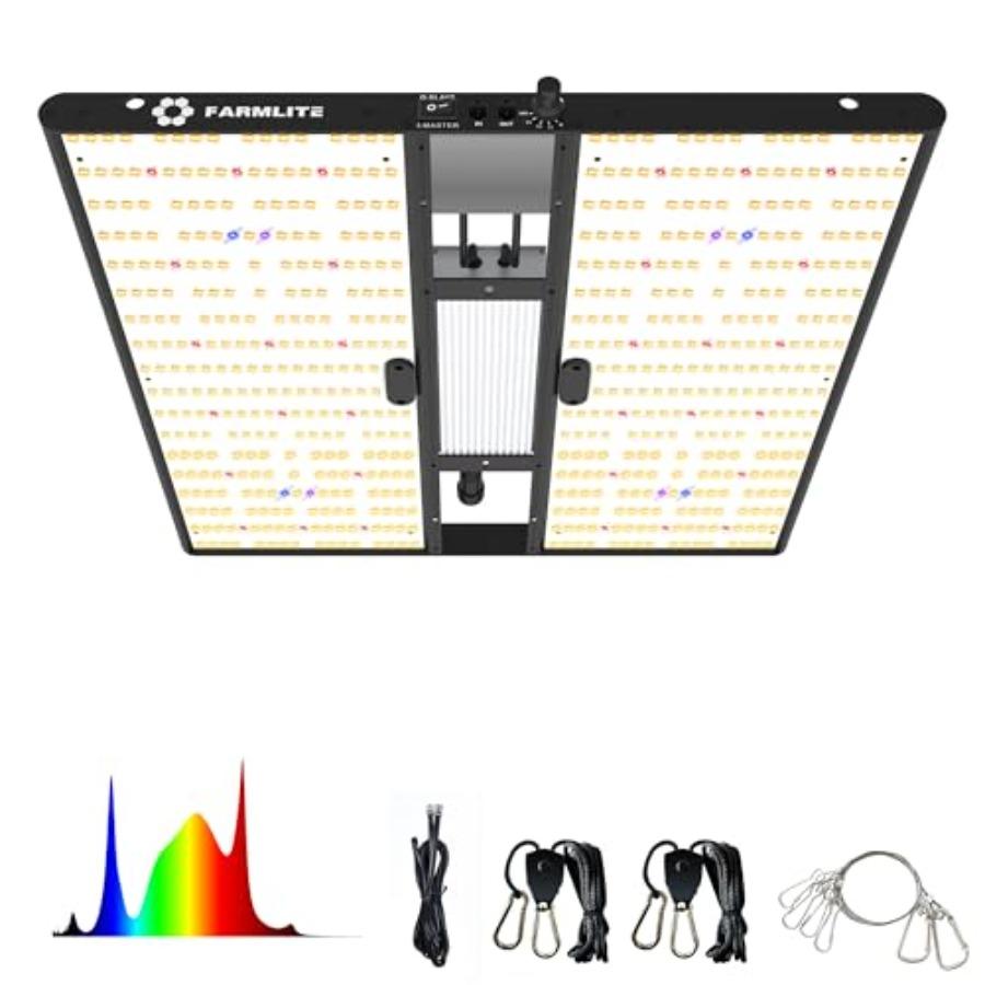 Indoor Plant Grow Light 200W Full Spectrum LED Quantum Board Growing Lamp with Daisy Chain Dimmable for Indoor Gardening чорний
Indoor Plant Grow Light 200W Full Spectrum LED Quantum Board Growing Lamp with Daisy Chain Dimmable for Indoor Gardening чорний