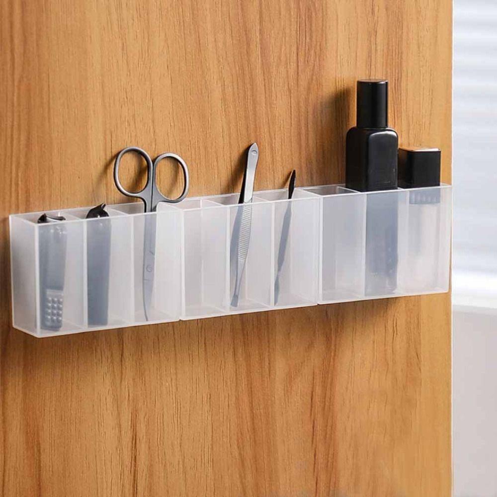 Wall Mounted Makeup Organizer 3 Grids Sundries Holder Transparent Mini Storage Box Home
Wall Mounted Makeup Organizer 3 Grids Sundries Holder Transparent Mini Storage Box Home