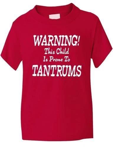 Warning This Child Prone To Tantrums Funny Boys Girls T-Shirt Age 1-13 3XL
Warning This Child Prone To Tantrums Funny Boys Girls T-Shirt Age 1-13 3XL