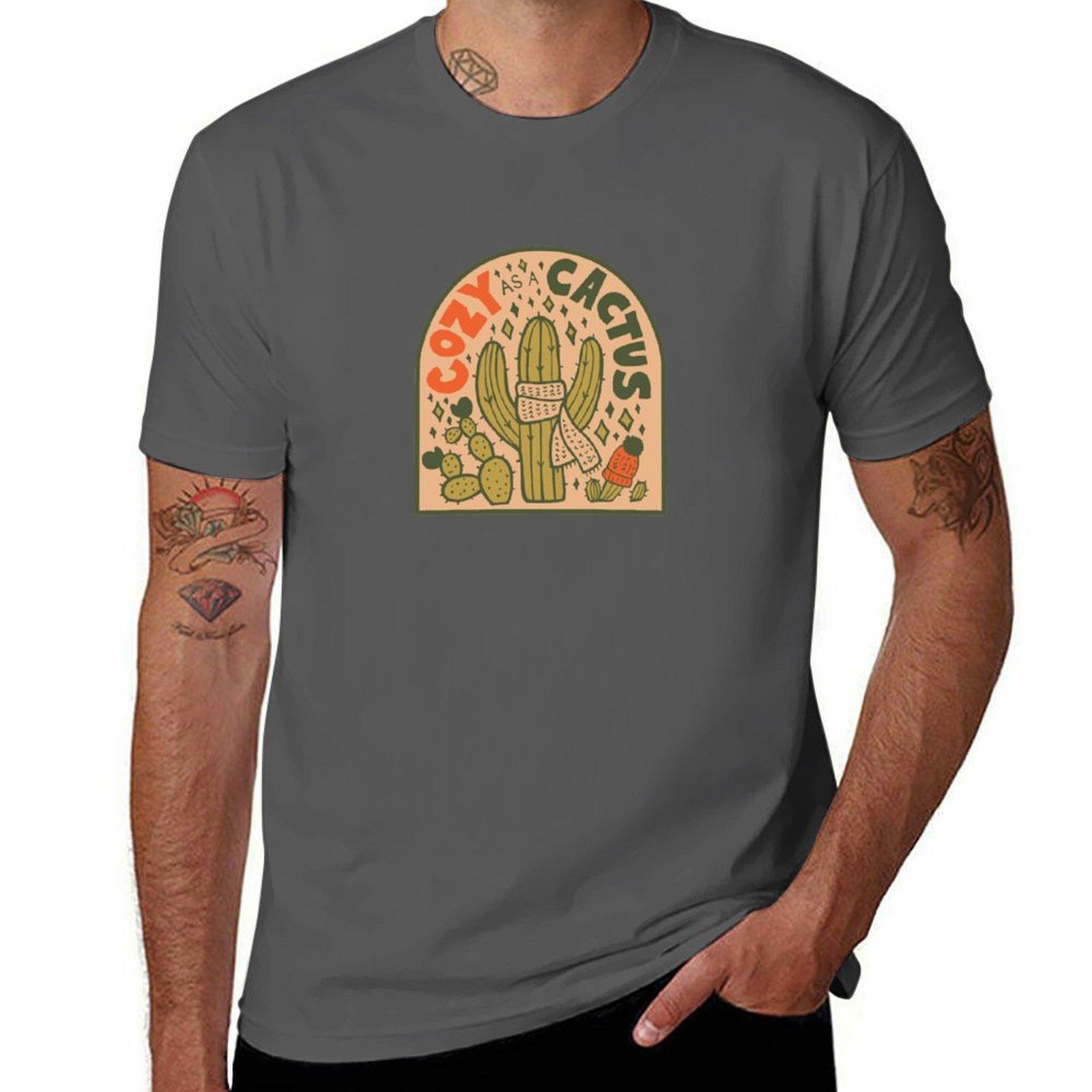 Cozy as a Cactus T-Shirt funny t shirts man man t shirt cotton high quality t shirts for man slim fit T-Shirt 4XL
Cozy as a Cactus T-Shirt funny t shirts man man t shirt cotton high quality t shirts for man slim fit T-Shirt 4XL