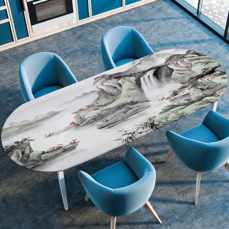 Chinese Style Oval Waterproof Oil-Proof Heat-Resistant Tablecloth Printed Elastic Fitted DiningTable Cover Hotel Home Decor 91x152cm
Chinese Style Oval Waterproof Oil-Proof Heat-Resistant Tablecloth Printed Elastic Fitted DiningTable Cover Hotel Home Decor 91x152cm