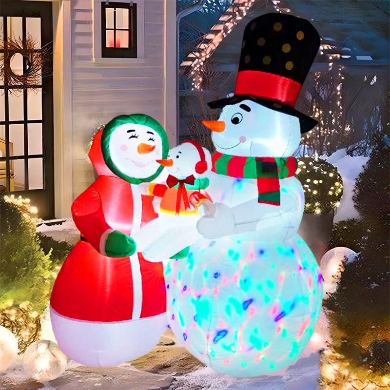 1.8m/6FT Christmas Inflatable Toys Decoration Cartoon Snowman Family Inflatable Model with LED Lights Homes Outdoor Xmas Decor EU
1.8m/6FT Christmas Inflatable Toys Decoration Cartoon Snowman Family Inflatable Model with LED Lights Homes Outdoor Xmas Decor EU