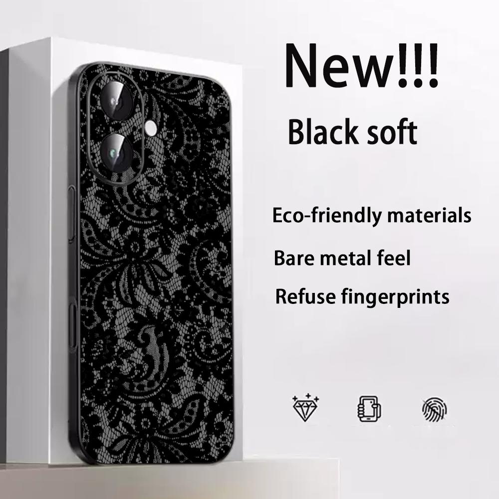 Lace print Black art pattern design Phone Case For iPhone 17 16 e 15 14 13 12 Plus Mini Pro Max Soft black Shockproof Cover iPhone 16 Pro Max
Lace print Black art pattern design Phone Case For iPhone 17 16 e 15 14 13 12 Plus Mini Pro Max Soft black Shockproof Cover iPhone 16 Pro Max