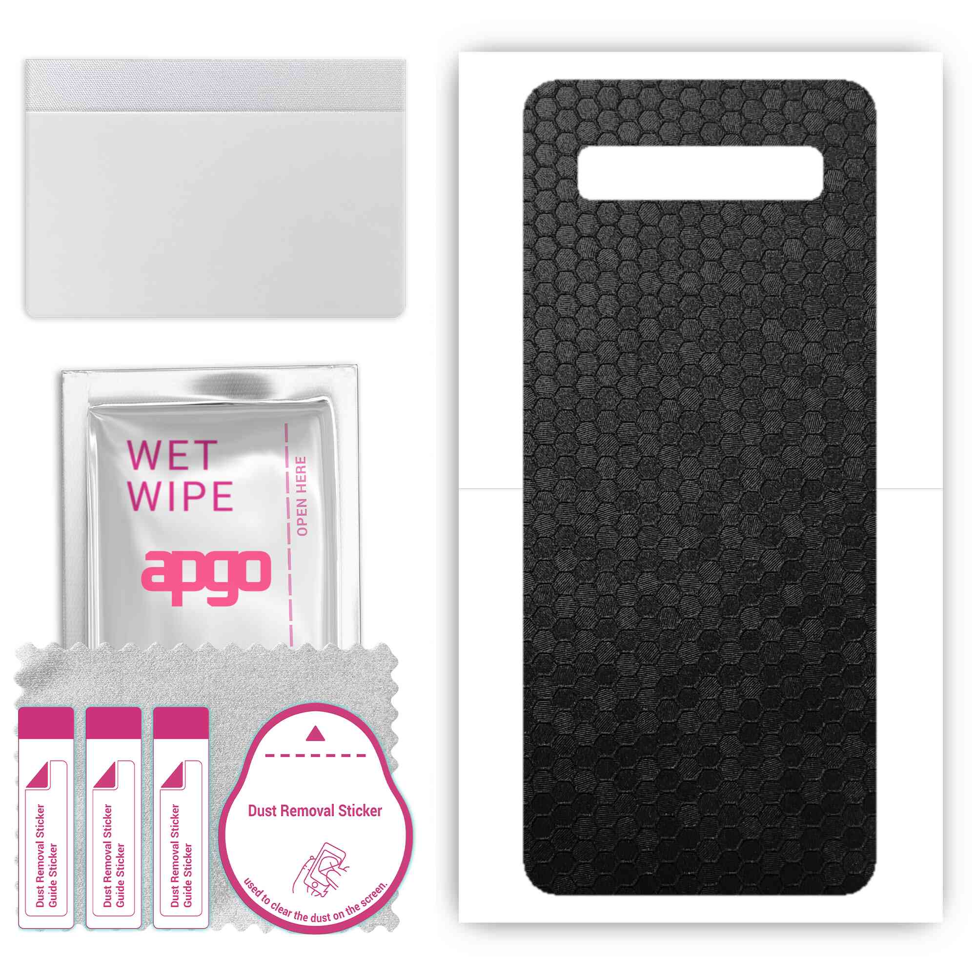 apgo Protective Skin Sticker for the back compatible with TCL 10 SE, Wrap Film, Foil, Vinyl - Pattern Black Honeycomb
apgo Protective Skin Sticker for the back compatible with TCL 10 SE, Wrap Film, Foil, Vinyl - Pattern Black Honeycomb