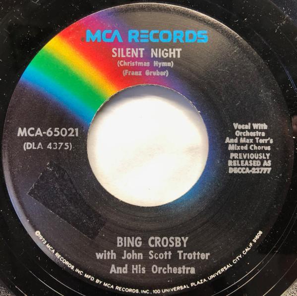 7inch Record BING CROSBY - Silent Night (Christmas Hymn) / Ade MCA65021 MCA Records US Pop Used
7inch Record BING CROSBY - Silent Night (Christmas Hymn) / Ade MCA65021 MCA Records US Pop Used