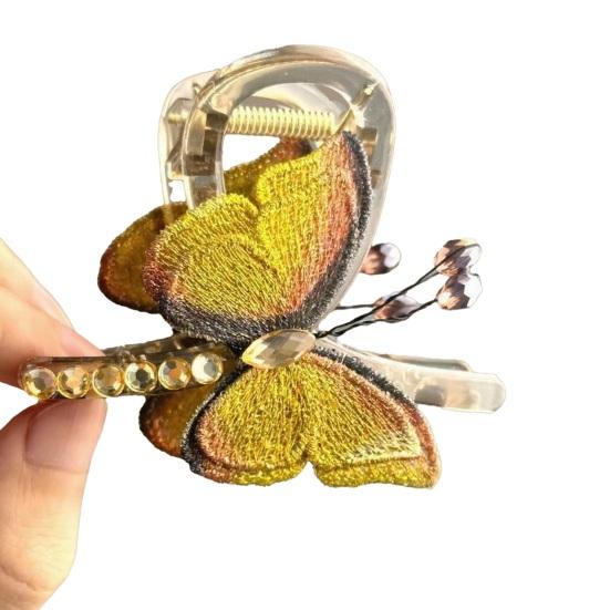 Hair Claw Retro Style Embroidery Butterfly Decor Hair Clip Anti-slip Teeth Strong Grip Back Head Hair Organizer Clip золотистий
Hair Claw Retro Style Embroidery Butterfly Decor Hair Clip Anti-slip Teeth Strong Grip Back Head Hair Organizer Clip золотистий