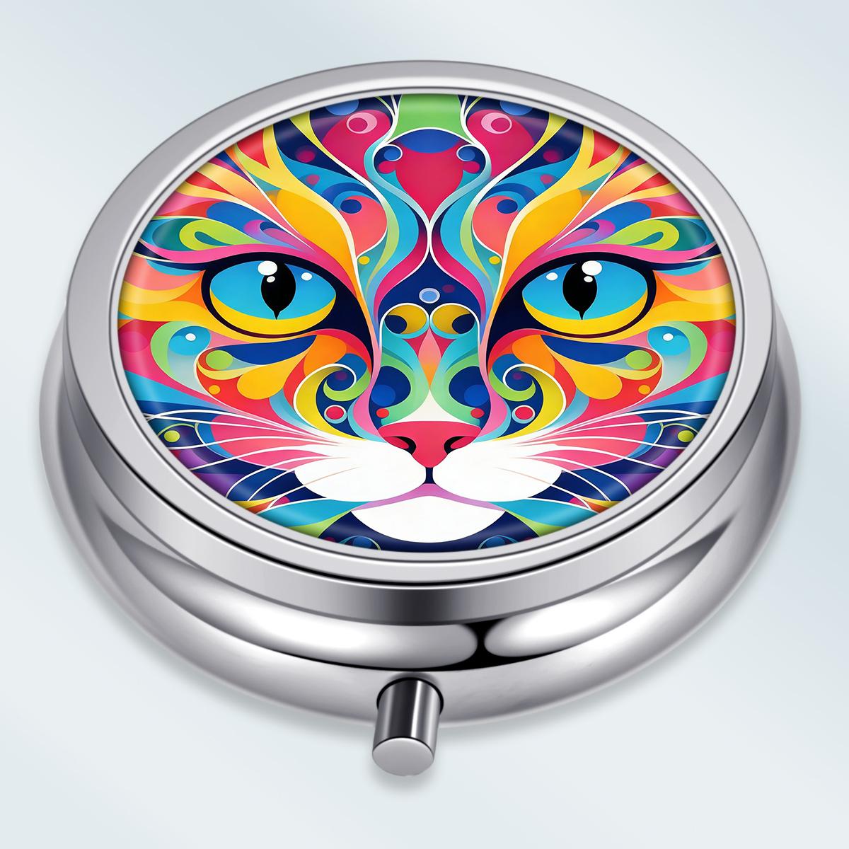 Portable Pill Box with 3 Compartments, Mini Metal Medicine Organizer Case, Cute Printed Pill Container for Vitamins, Pills, Jewelry, Travel, Daily Use
Portable Pill Box with 3 Compartments, Mini Metal Medicine Organizer Case, Cute Printed Pill Container for Vitamins, Pills, Jewelry, Travel, Daily Use