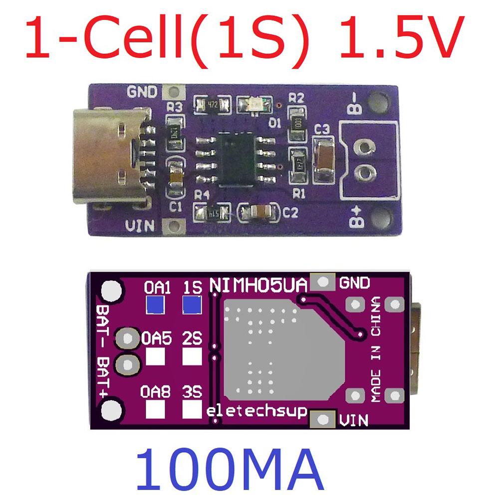 Модуль зарядного пристрою для Ni-MH акумуляторів TYPE-C 1S 2S 3S 1.5V 3V 4.5V для 1.2V 2.4V 3.6V CC/CV DC-DC перетворювача
Модуль зарядного пристрою для Ni-MH акумуляторів TYPE-C 1S 2S 3S 1.5V 3V 4.5V для 1.2V 2.4V 3.6V CC/CV DC-DC перетворювача