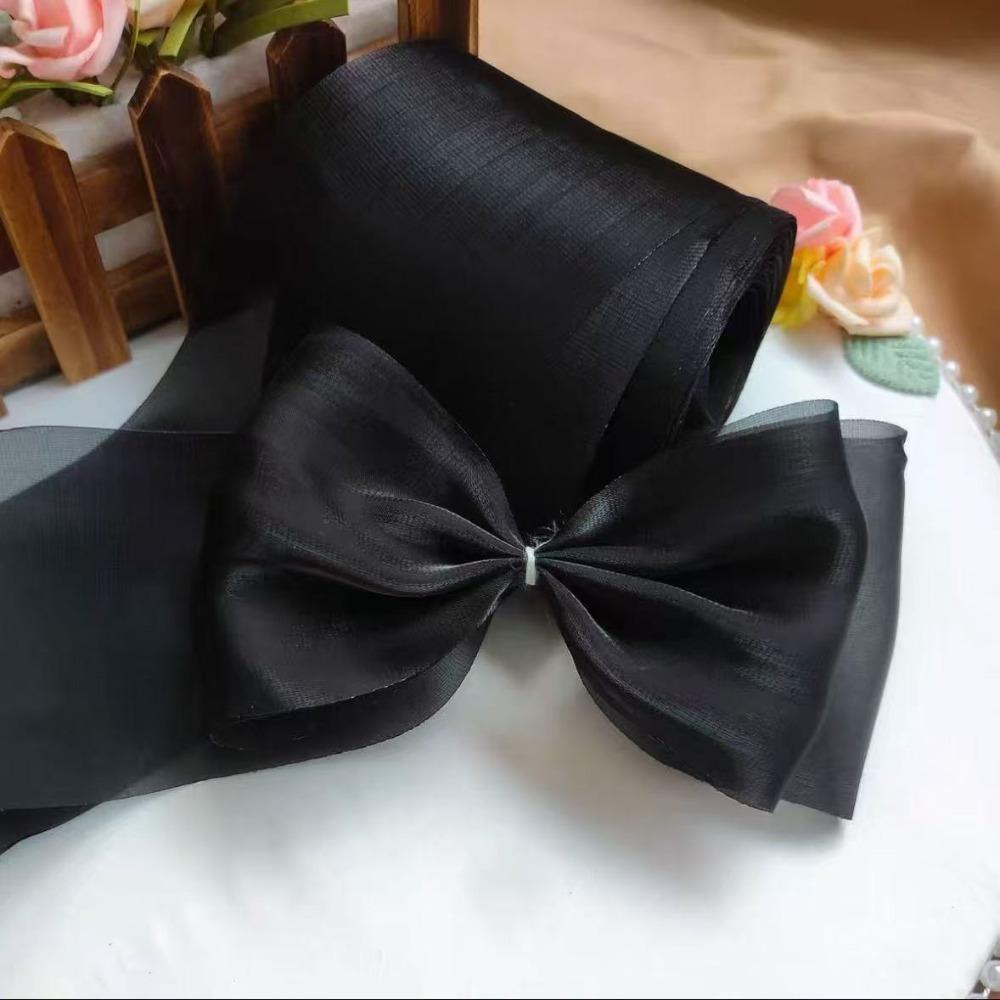 8cm Chiffon Organza Flowing Light Ribbon Sparkling Material Satin Ribbons Bouquet Decoration чёрный
8cm Chiffon Organza Flowing Light Ribbon Sparkling Material Satin Ribbons Bouquet Decoration чёрный