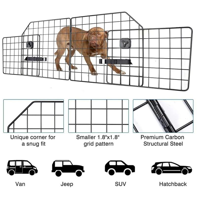 Adjustable Dog Car Barrier Breathable Pet Trunk Divider Gate Vehicles Travel Guard Net for Dog Travel Safety Accessories
Adjustable Dog Car Barrier Breathable Pet Trunk Divider Gate Vehicles Travel Guard Net for Dog Travel Safety Accessories