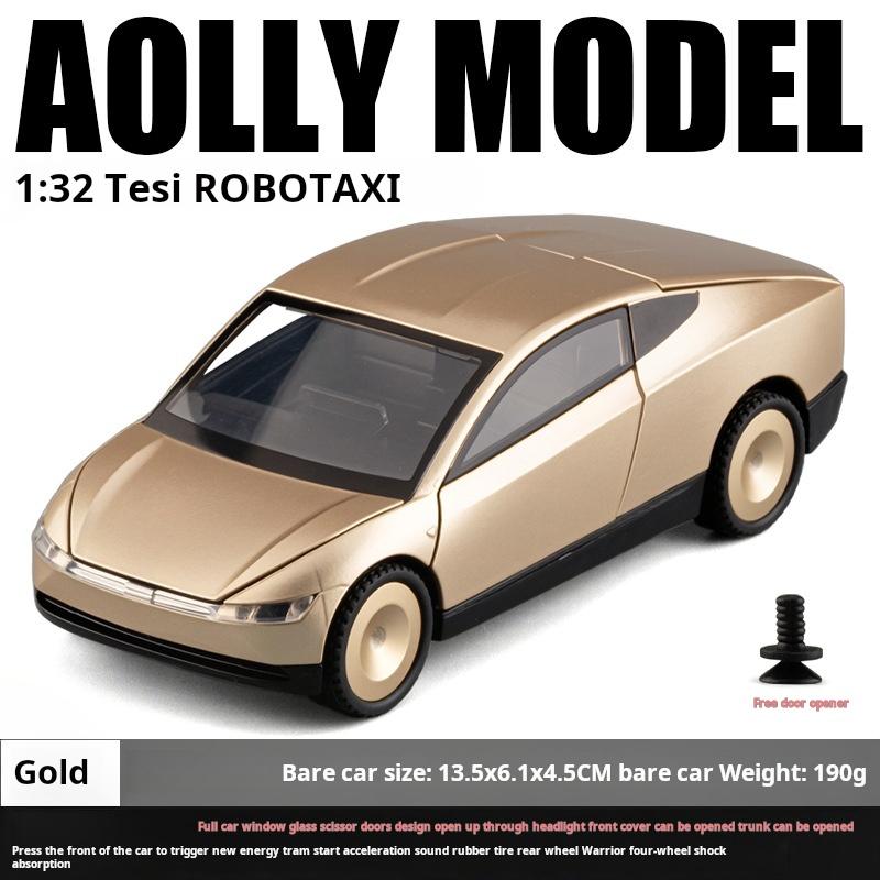 1:32 Robotaxi Driverless Taxi Alloy Metal Diecast Model Car for Tesla Miniauto Micro Vehicles Sound And Light Pull Back Birthday золотий
1:32 Robotaxi Driverless Taxi Alloy Metal Diecast Model Car for Tesla Miniauto Micro Vehicles Sound And Light Pull Back Birthday золотий