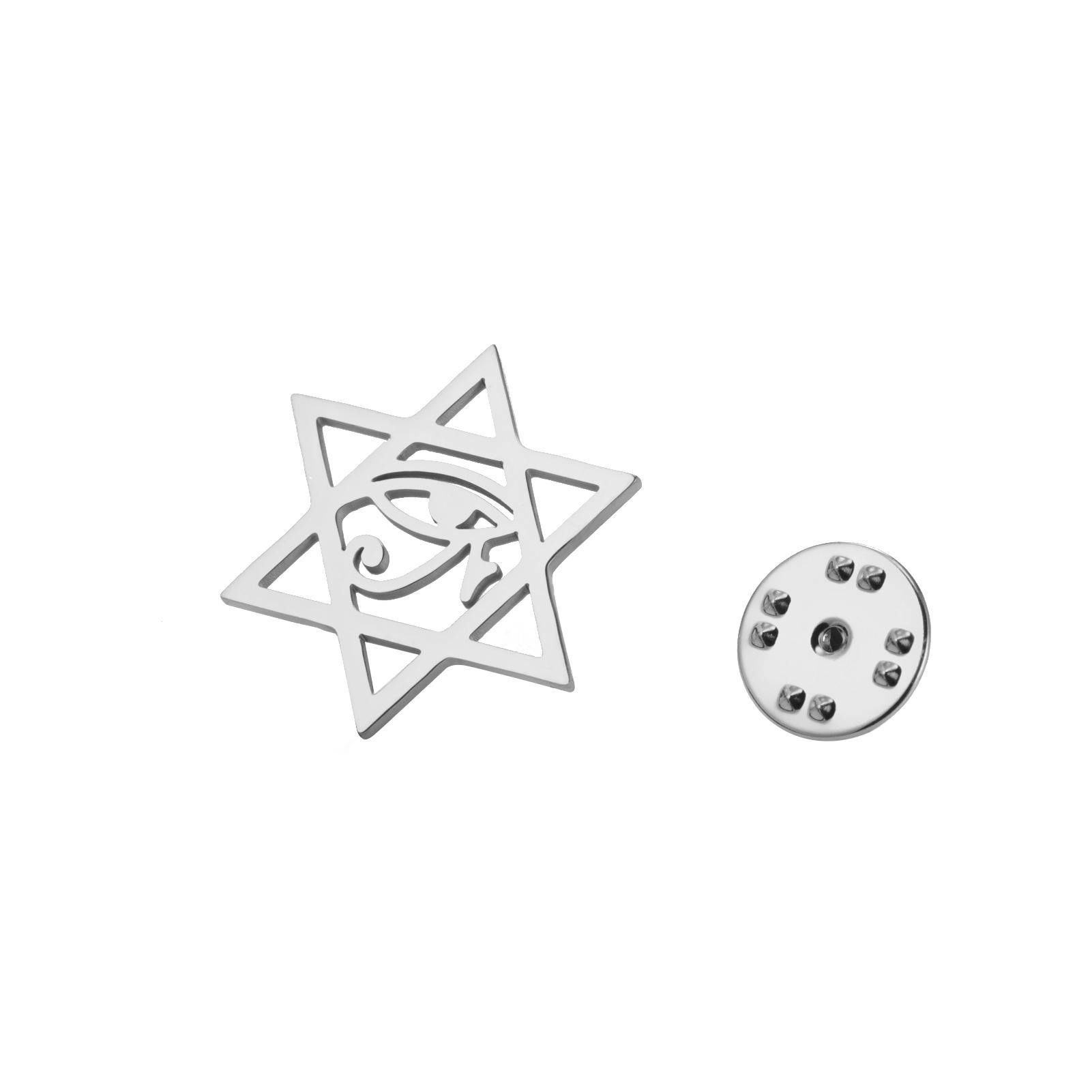 LIKGREAT Star of David Brooch Eye of Horus Hexagram Pin Stainless Steel Jewelry Je Wicca Spiritual TalismanGift Wholesale
LIKGREAT Star of David Brooch Eye of Horus Hexagram Pin Stainless Steel Jewelry Je Wicca Spiritual TalismanGift Wholesale