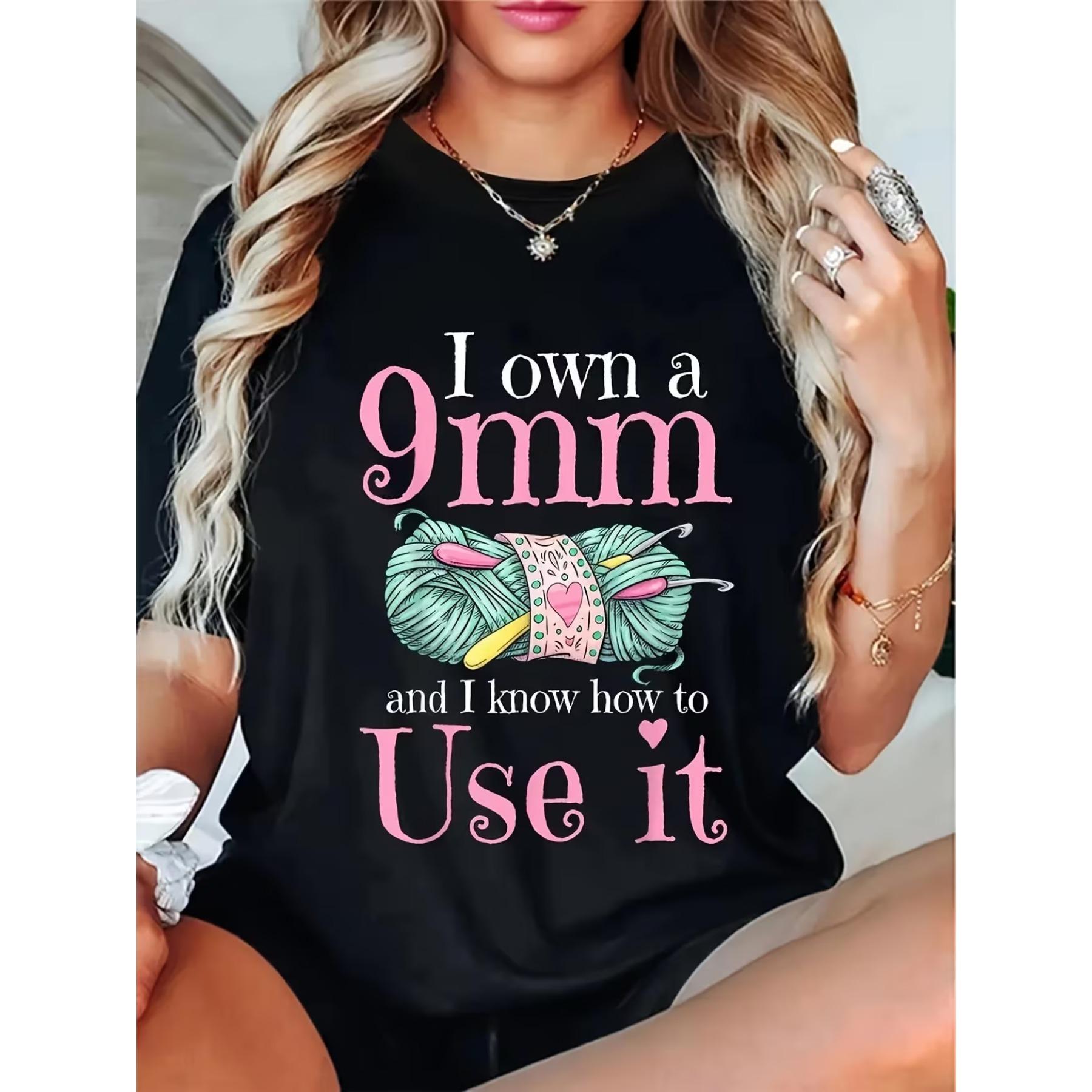 Humorous Crochet Quote T-Shirt - I Have A 9Mm & I M Proficient with It Graphic Tee - Flexible - Casual Top - Black Shirt Featuring Pink Text XXL чорний
Humorous Crochet Quote T-Shirt - I Have A 9Mm & I M Proficient with It Graphic Tee - Flexible - Casual Top - Black Shirt Featuring Pink Text XXL чорний