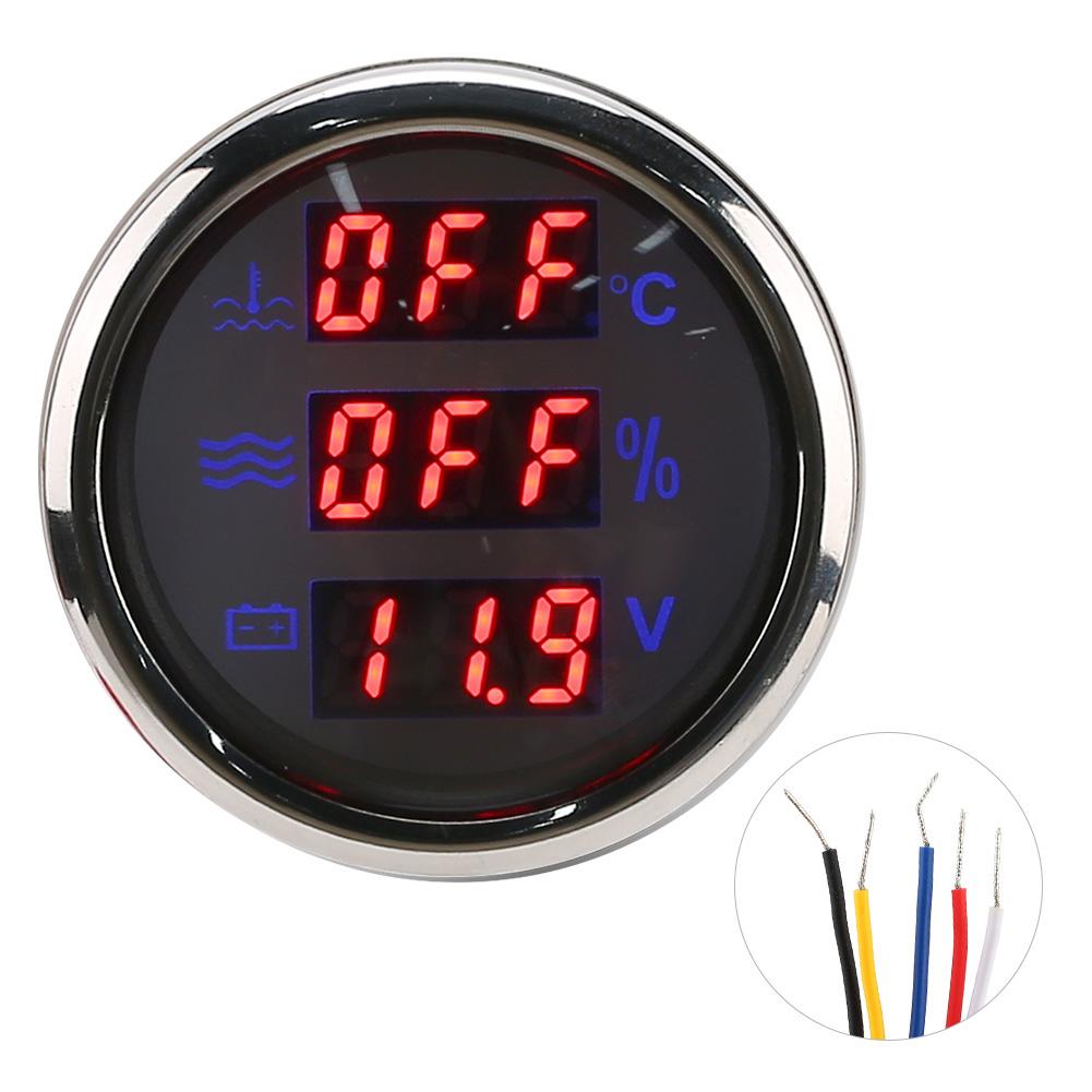 52mmCelsius2in 3‑In‑1 Gauge Water Temperature Voltage Liquid Display European Standard 0‑190ohm
52mmCelsius2in 3‑In‑1 Gauge Water Temperature Voltage Liquid Display European Standard 0‑190ohm