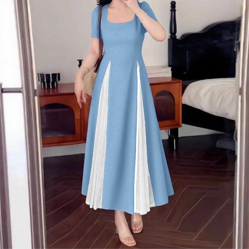 ZANZEA Женское повседневное летнее платье с квадратным воротником и коротким рукавом 5XL синий
ZANZEA Женское повседневное летнее платье с квадратным воротником и коротким рукавом 5XL синий