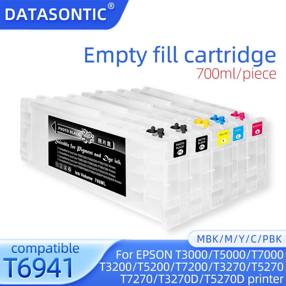 700 мл Сумісний картридж із чорнилом T6941-T6945 для принтера EPSON T7270D T3070 T5070 T5270D Кольоровий картридж із чіпом
700 мл Сумісний картридж із чорнилом T6941-T6945 для принтера EPSON T7270D T3070 T5070 T5270D Кольоровий картридж із чіпом