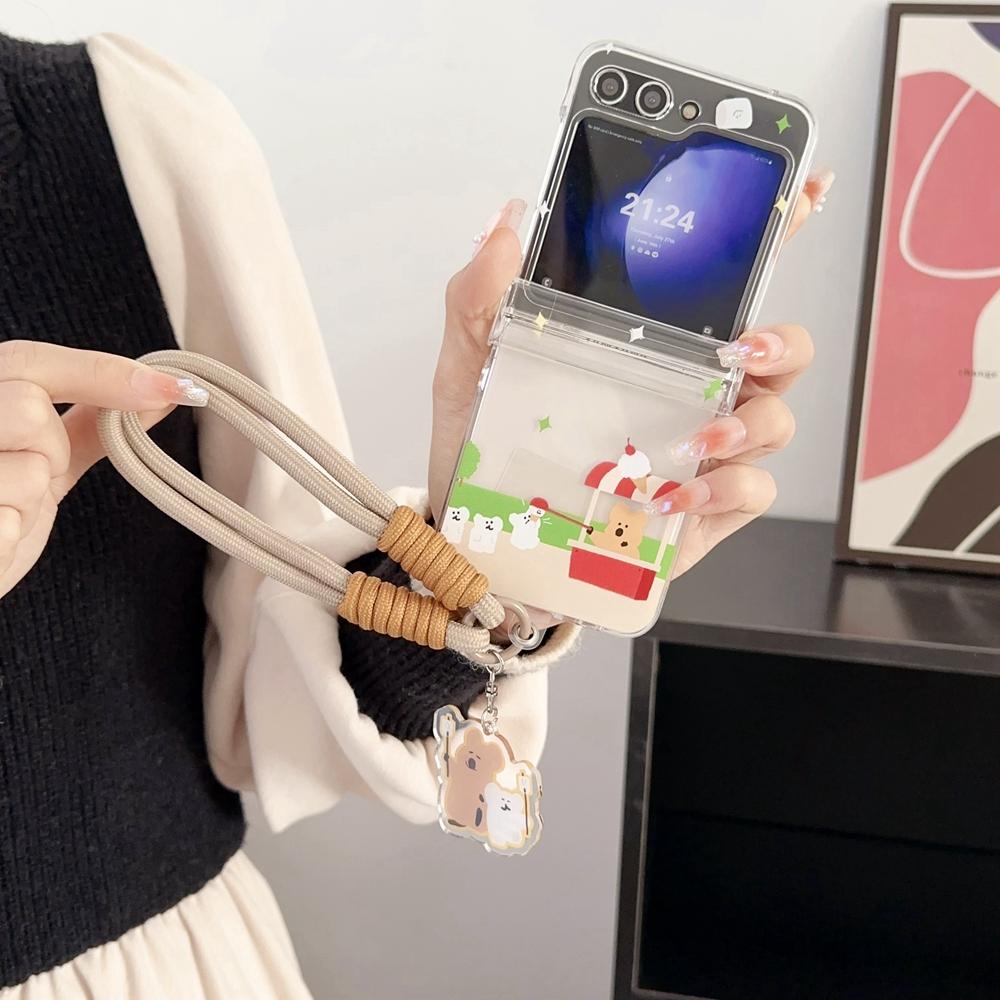 Cute Cartoon Bear Phone Case For Samsung Z Flip 6 5 4 3 Wrist Strap Cover For Galaxy Z Flip 3 4 Hard Hinge Protective Slim Cover For Samsung Z Flip 5
Cute Cartoon Bear Phone Case For Samsung Z Flip 6 5 4 3 Wrist Strap Cover For Galaxy Z Flip 3 4 Hard Hinge Protective Slim Cover For Samsung Z Flip 5