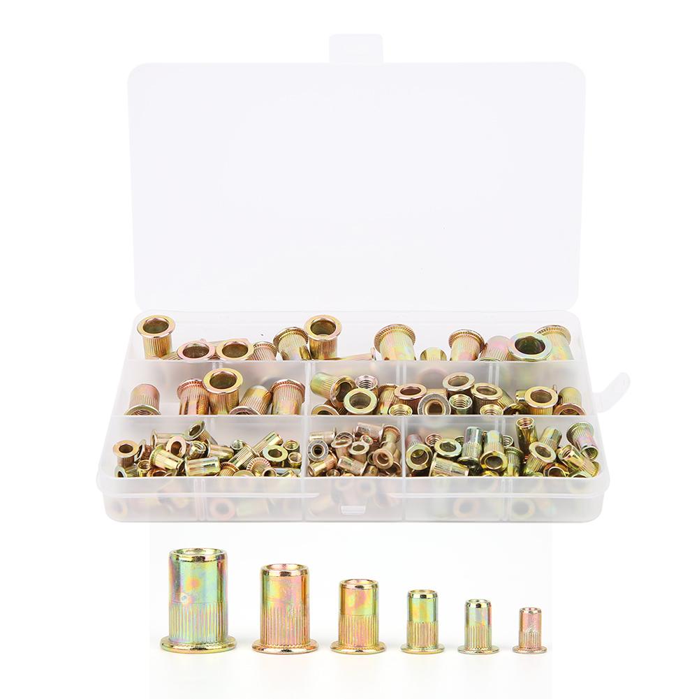 150PCs Rivet Nut Set Hardware Accessories Fastener Color Zinc Plating M3 M4 M5 M6 M8 M10
150PCs Rivet Nut Set Hardware Accessories Fastener Color Zinc Plating M3 M4 M5 M6 M8 M10