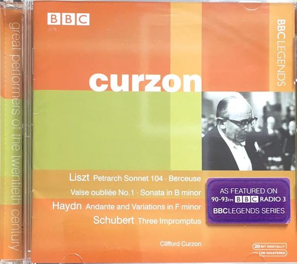 CD CLIFFORD CURZON - Liszt / Haydn / Schubert BBCL40782 BBC, BBC Music 2001 UK Classical Used
CD CLIFFORD CURZON - Liszt / Haydn / Schubert BBCL40782 BBC, BBC Music 2001 UK Classical Used