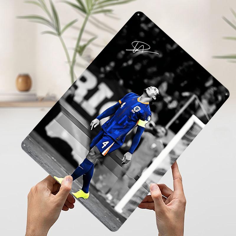 Van Dijk Soccer Player Portrait Metal Poster Customized Wall Art Retro Vintage Tinplate Signs for Man Cave Room Decoration Cozy 7.9x11.8In(20x30cm)
Van Dijk Soccer Player Portrait Metal Poster Customized Wall Art Retro Vintage Tinplate Signs for Man Cave Room Decoration Cozy 7.9x11.8In(20x30cm)