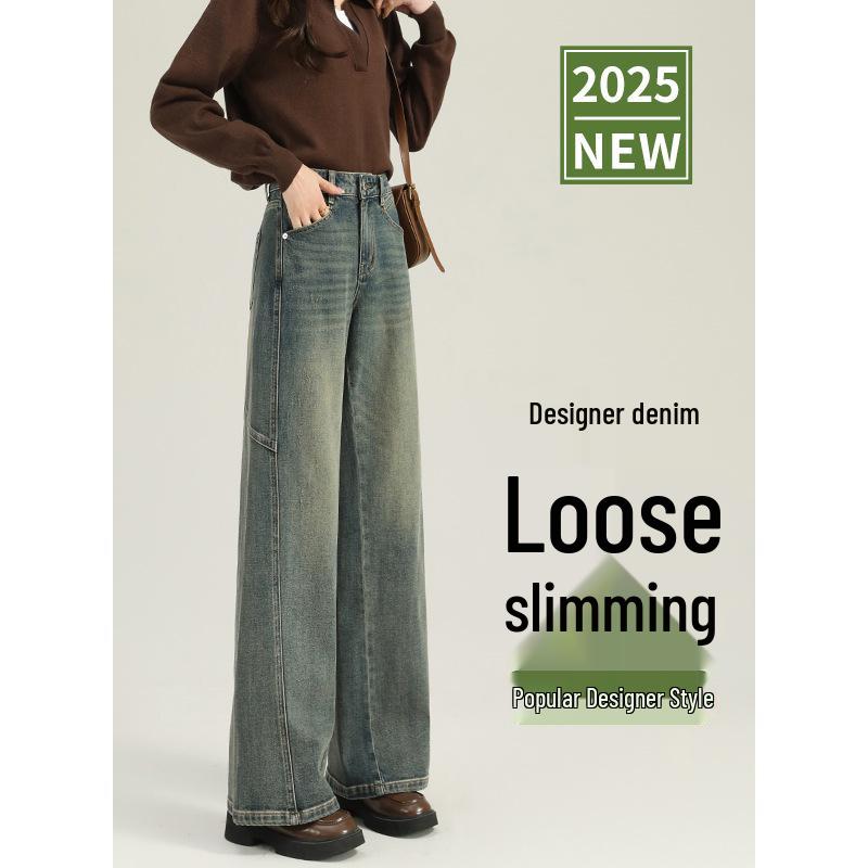 Women s High-Waisted Wide-Leg Jeans, Plus Velvet, Slimming Loose Fit for Pear-Shaped Figures, Spring & Autumn Design. 26 for 86-95 lbs
Women s High-Waisted Wide-Leg Jeans, Plus Velvet, Slimming Loose Fit for Pear-Shaped Figures, Spring & Autumn Design. 26 for 86-95 lbs