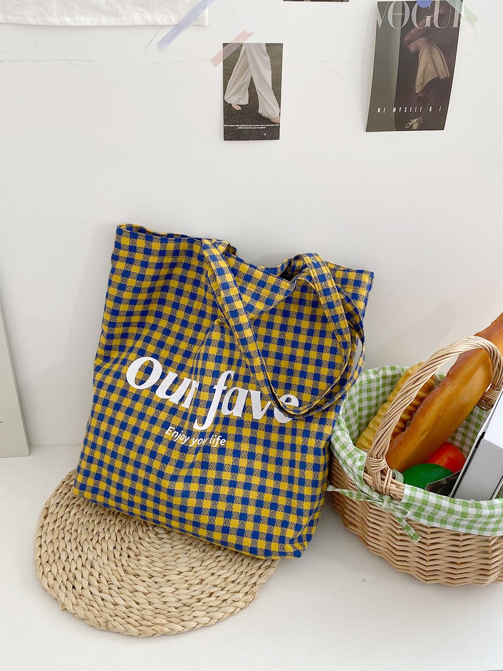 Retro Plaid Letter Print Shoulder Bags for Women Large Capacity Commuter Ladies Handbags College Girls Book Tote Shopping Bag
Retro Plaid Letter Print Shoulder Bags for Women Large Capacity Commuter Ladies Handbags College Girls Book Tote Shopping Bag