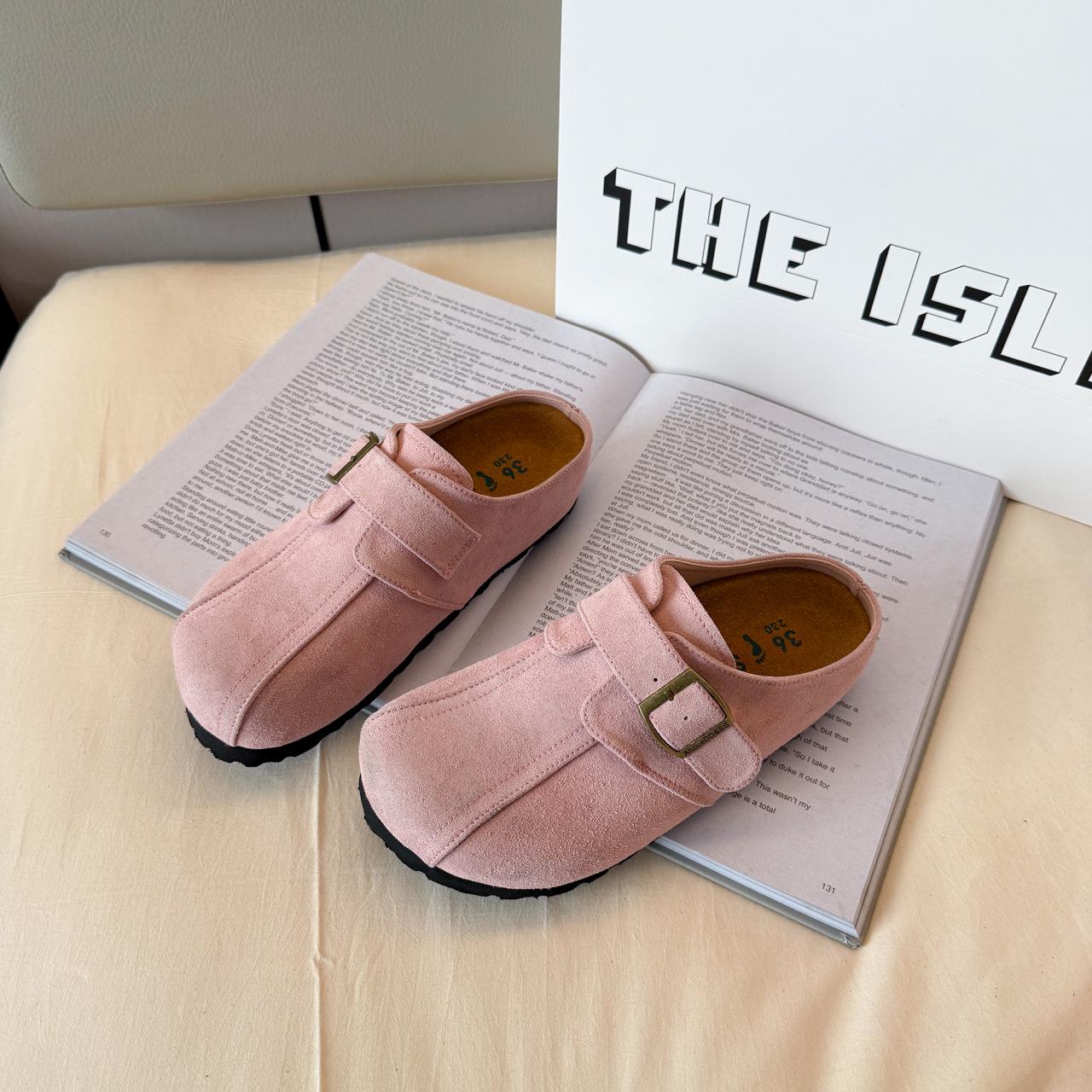 Женские ретро кожаные шлепанцы на толстой подошве, без задника, для весны и осени 2025 39 розовый
Женские ретро кожаные шлепанцы на толстой подошве, без задника, для весны и осени 2025 39 розовый