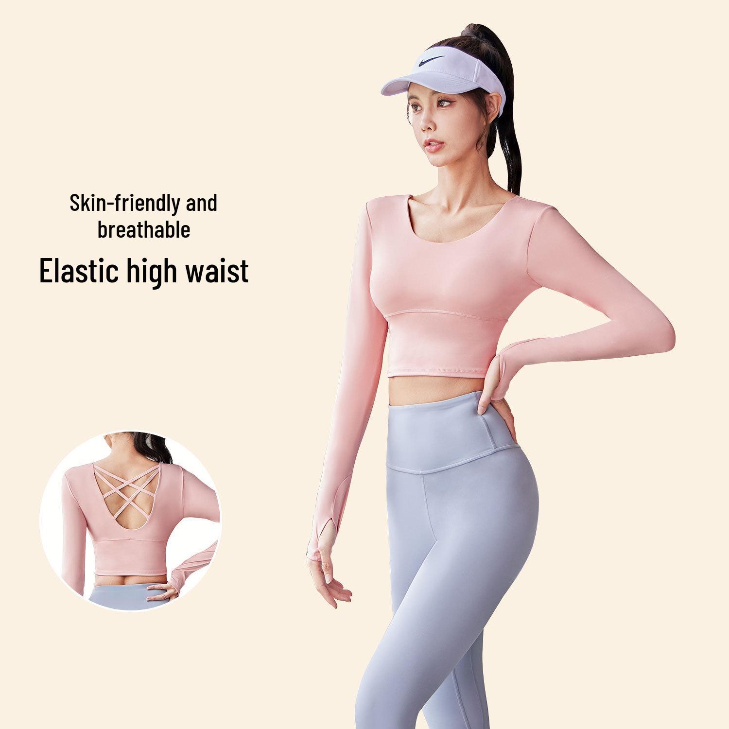 Women s Quick-Dry Spring Yoga Set: Long Sleeve Crossover Back Top with Pads & Butt-Lifting Fitness Pants M
Women s Quick-Dry Spring Yoga Set: Long Sleeve Crossover Back Top with Pads & Butt-Lifting Fitness Pants M