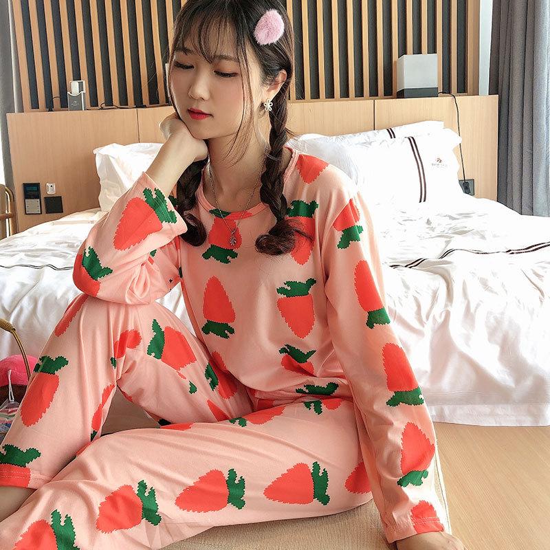 GMXIA Пижама женская весна и осень, длинные брюки, длинный рукав, домашняя одежда, мультяшный повседневный студенческий комплект для дома для комнаты в общежитии M
GMXIA Пижама женская весна и осень, длинные брюки, длинный рукав, домашняя одежда, мультяшный повседневный студенческий комплект для дома для комнаты в общежитии M