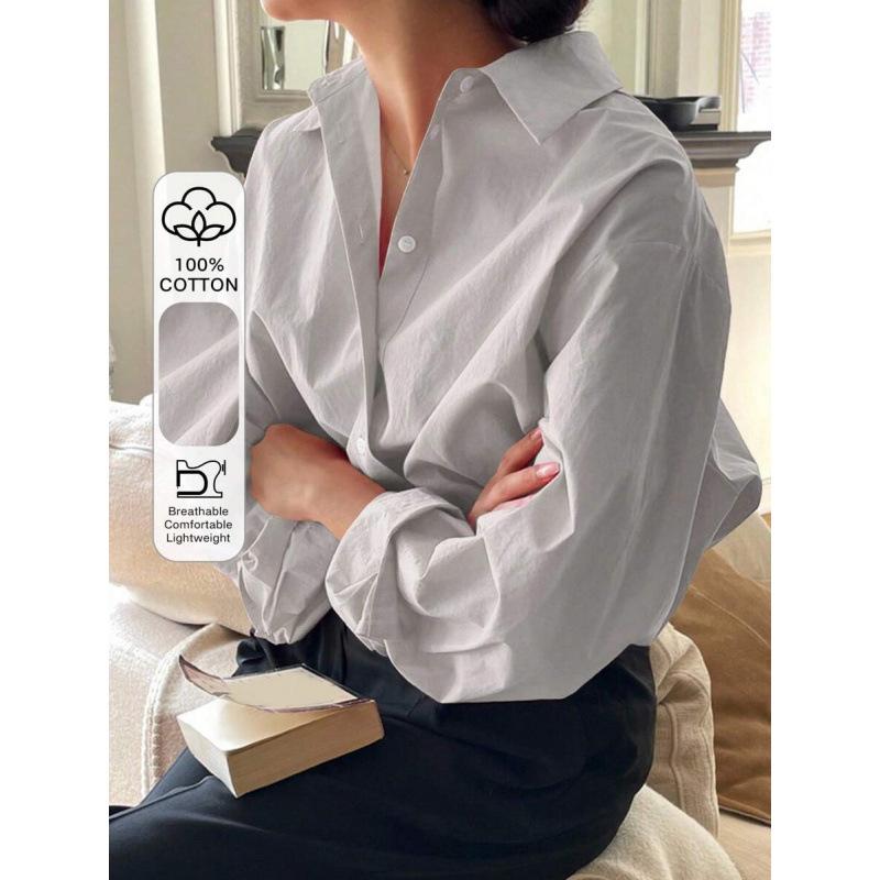Plus Size Commute Plain Shirt G 50893 S
Plus Size Commute Plain Shirt G 50893 S