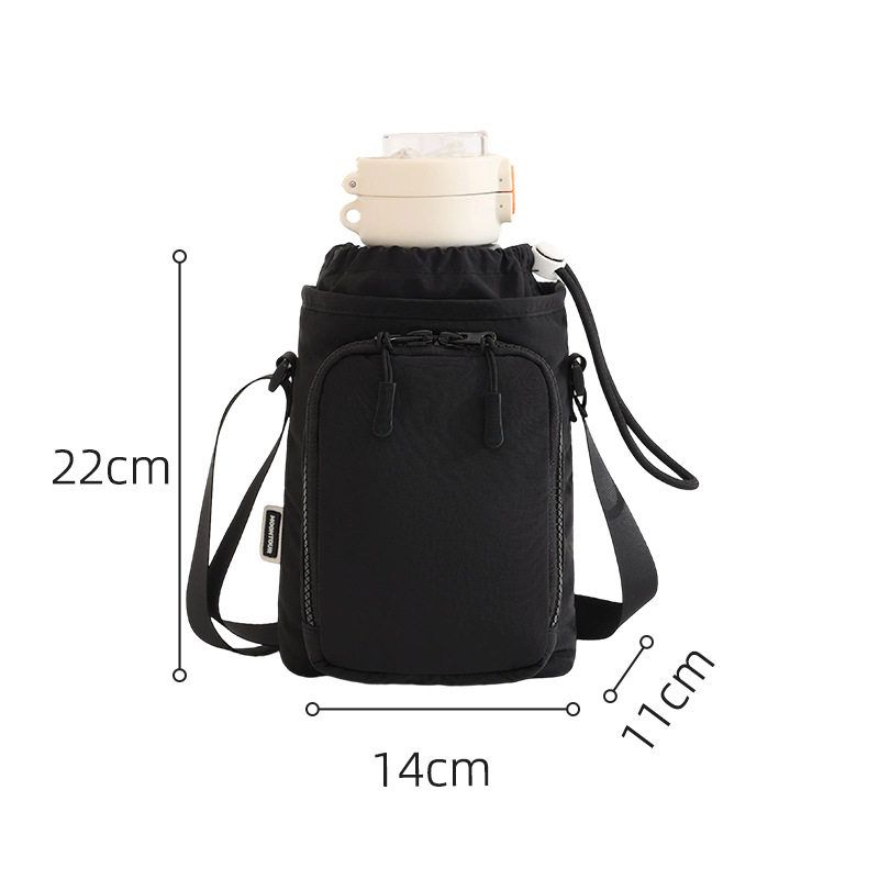 Lightweight Water Bottle Cover, Large-Capacity Insulated Cup Cover, Portable Storage and Protective Cover for Outdoor Use, Casual and Simple Style Black
Lightweight Water Bottle Cover, Large-Capacity Insulated Cup Cover, Portable Storage and Protective Cover for Outdoor Use, Casual and Simple Style Black