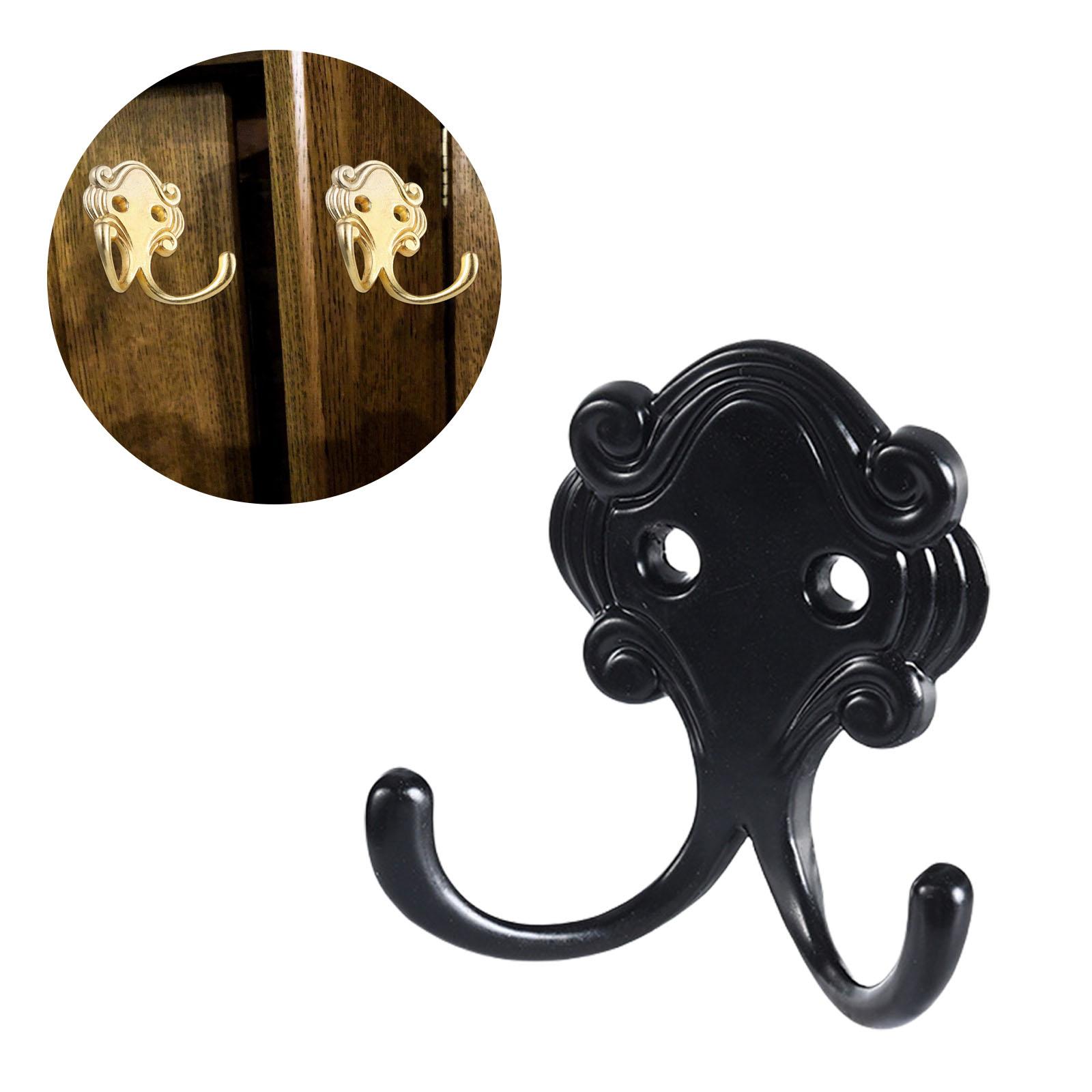 Vintage 8Pcs Metal Coat Hooks Wall Mounted Heavy Duty Double Prong Robe Hooks Simple Installation for Homes & Office
Vintage 8Pcs Metal Coat Hooks Wall Mounted Heavy Duty Double Prong Robe Hooks Simple Installation for Homes & Office