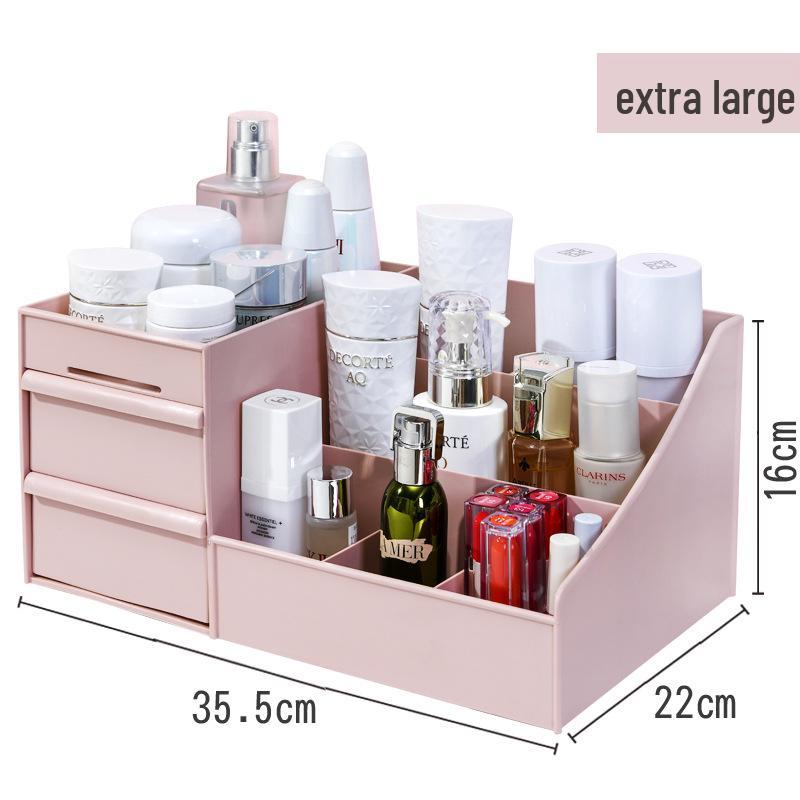 Compact Desktop Cosmetic Organizer for Masks, Lipstick, and Skincare with Drawer for Dorm or Office. Large рожевий
Compact Desktop Cosmetic Organizer for Masks, Lipstick, and Skincare with Drawer for Dorm or Office. Large рожевий