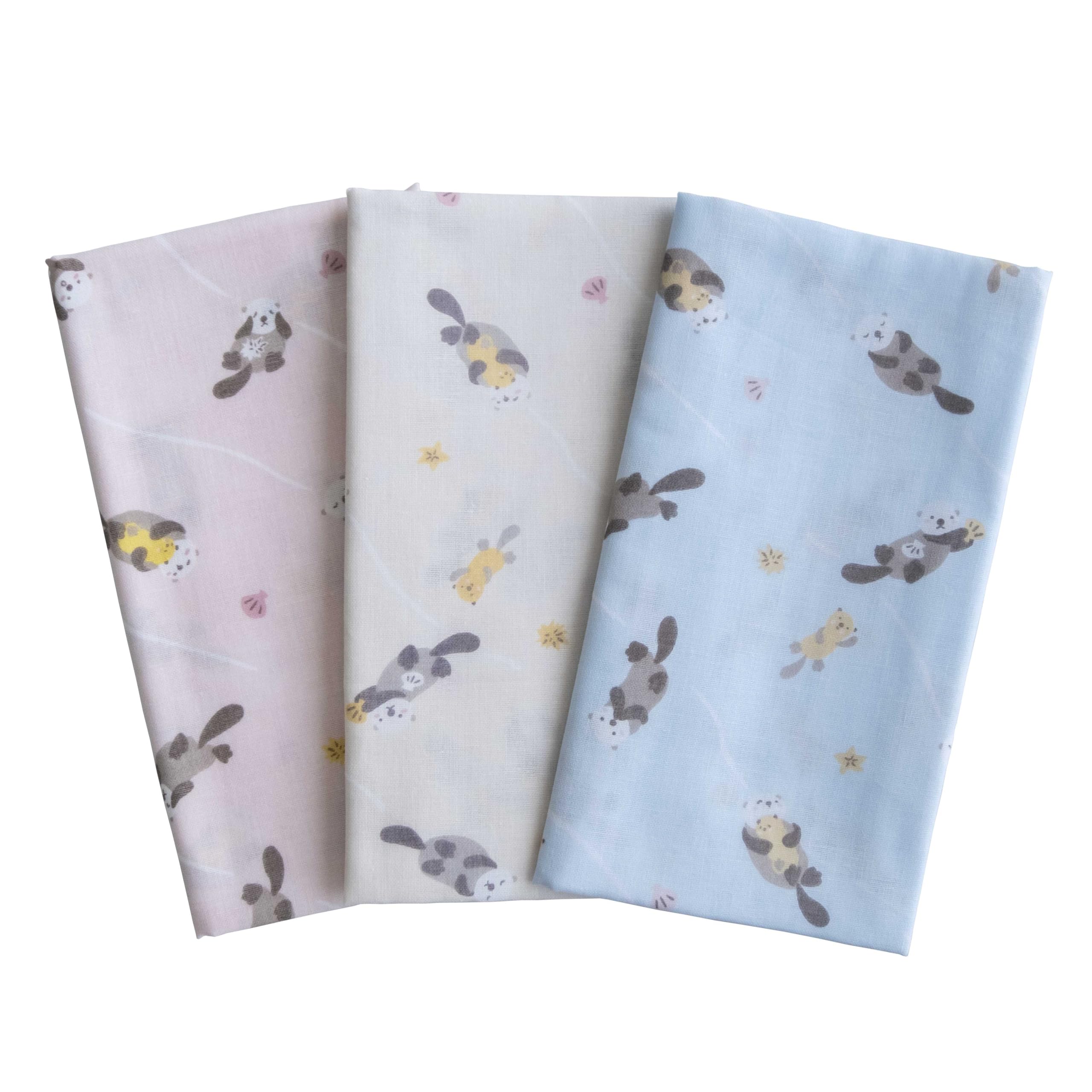 Cute Gauze Hand Towel Soft to the Made in Japan Sea Otter Set, Touch, 100% Cotton, (B. Design, 3-Piece Set)
Cute Gauze Hand Towel Soft to the Made in Japan Sea Otter Set, Touch, 100% Cotton, (B. Design, 3-Piece Set)