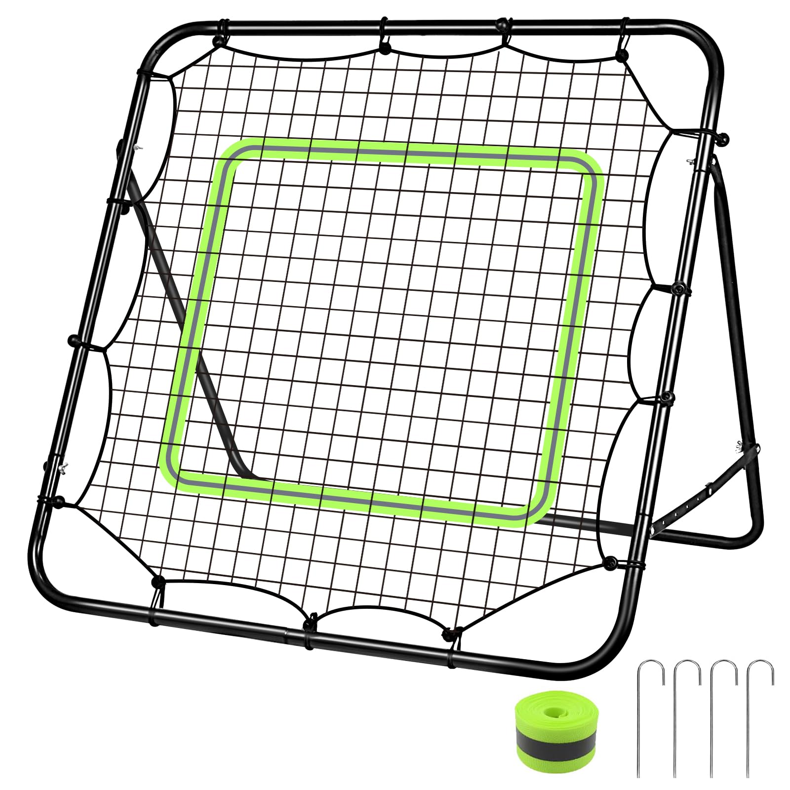Vevesoas Rebound Net for Soccer, Indoor/Outdoor Use, Adjustable Training Equipment for Baseball/Volleyball/Softball/Lacrosse, Portable Foldable Pass/S
Vevesoas Rebound Net for Soccer, Indoor/Outdoor Use, Adjustable Training Equipment for Baseball/Volleyball/Softball/Lacrosse, Portable Foldable Pass/S